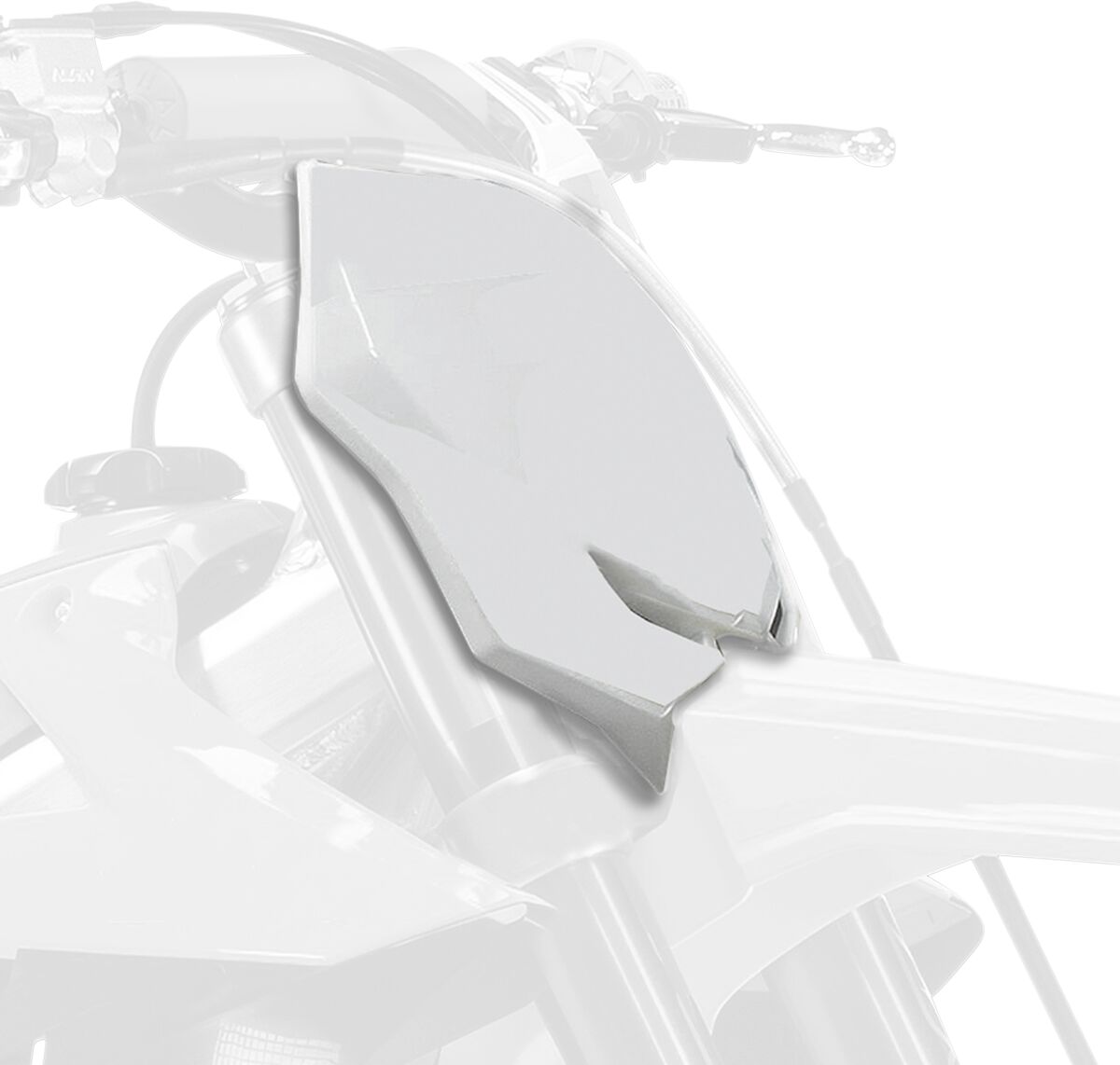 POLISPORT FRONT NUMBER PLATE WHITE 8666100002