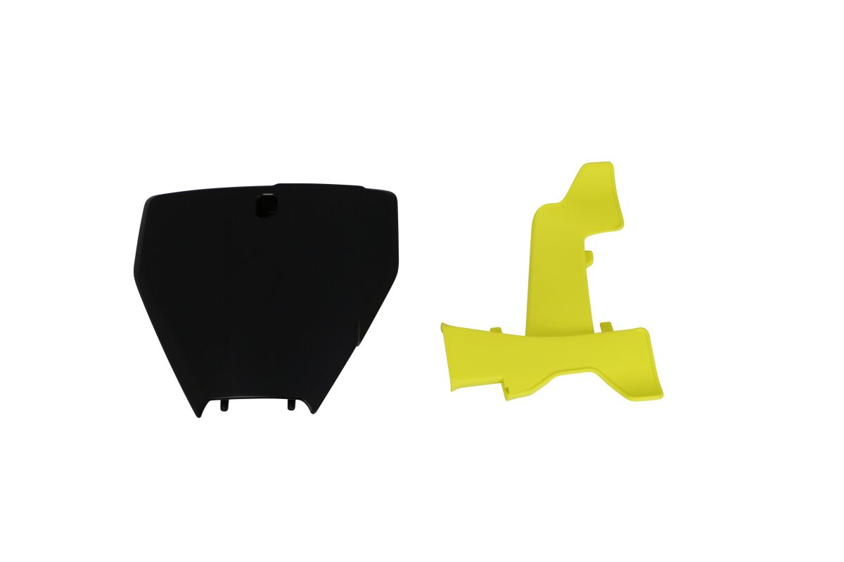 POLISPORT FRONT NUMBER PLATE FOR HUSQVARNA TC/FC BLACK 8666500002