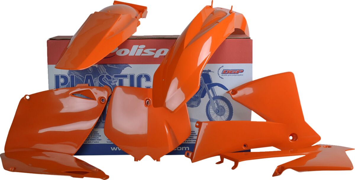 POLISPORT COMPLETE MX/ENDURO STANDARD BODY KIT ORANGE 90100