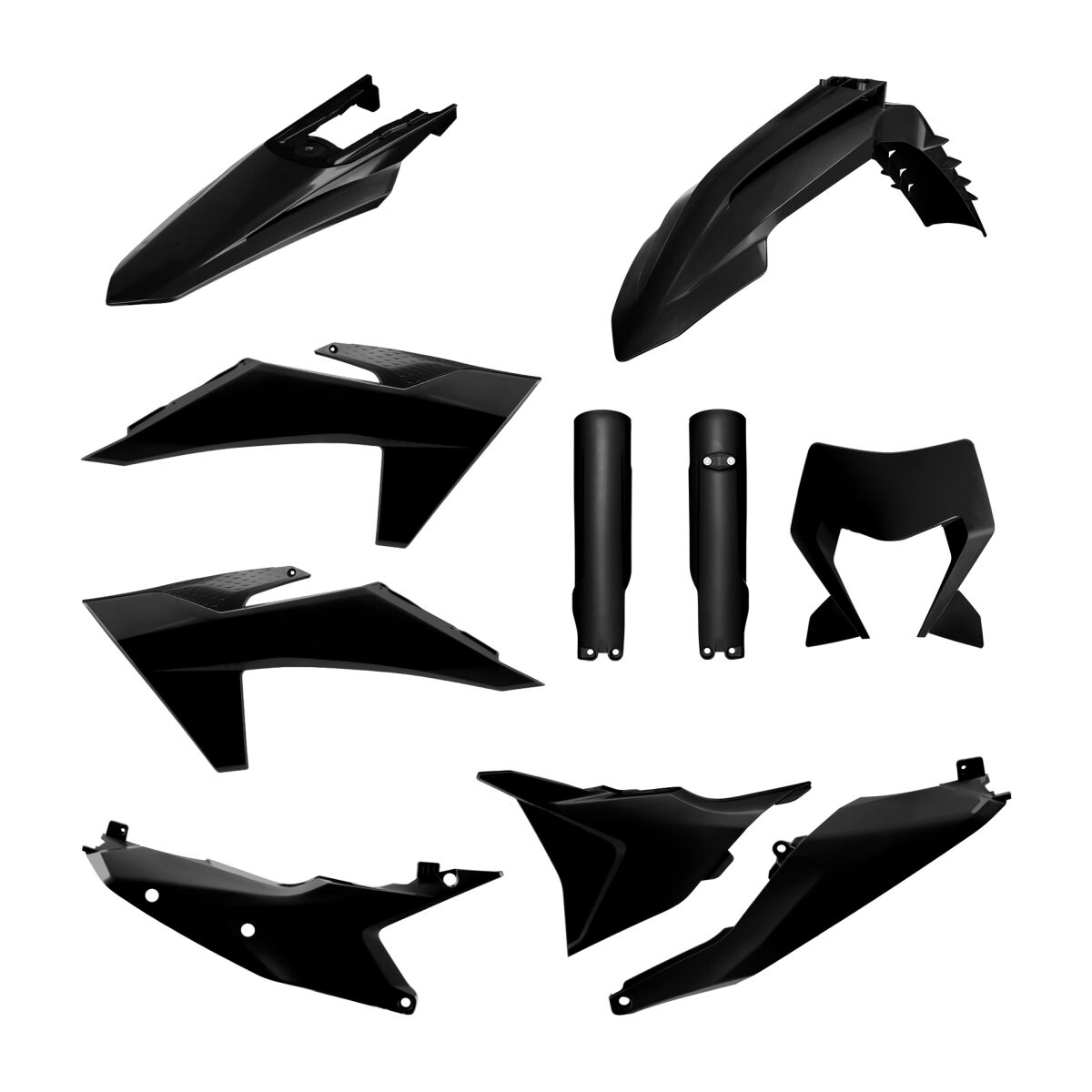 POLISPORT BODY KIT FULL EXC/EXCF 24- BLACK 91641