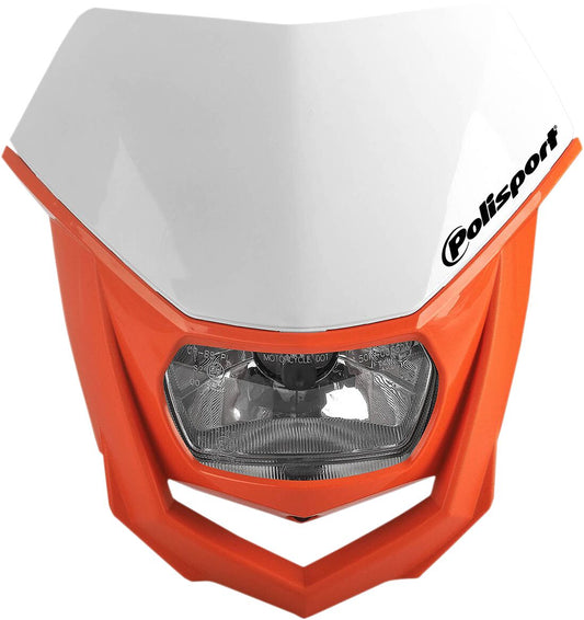 POLISPORT HALO HALOGEN HEADLIGHT APPROVED 12V/35/5W ORANGE 8657400038