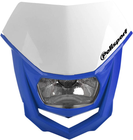 POLISPORT HALO HALOGEN HEADLIGHT APPROVED 12V/35/5W BLUE 8657400039