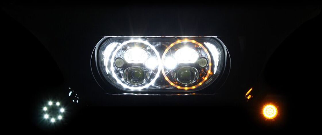 CUSTOM DYNAMICS ROAD GLIDE TRUBEAM LED HEADLIG CDTB-RG-15-B
