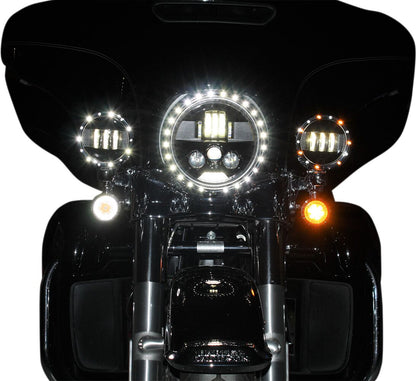 CUSTOM DYNAMICS PROBEAM 7" LED HEADLAMP BLACK PB-7-B