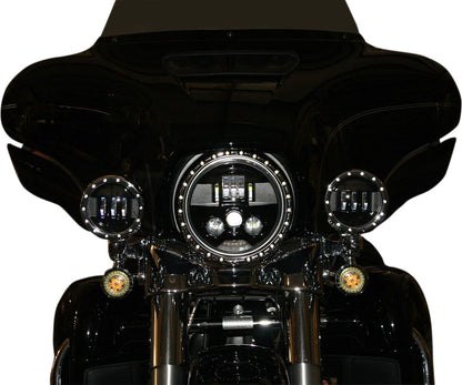 CUSTOM DYNAMICS PROBEAM 7" LED HEADLAMP BLACK PB-7-B