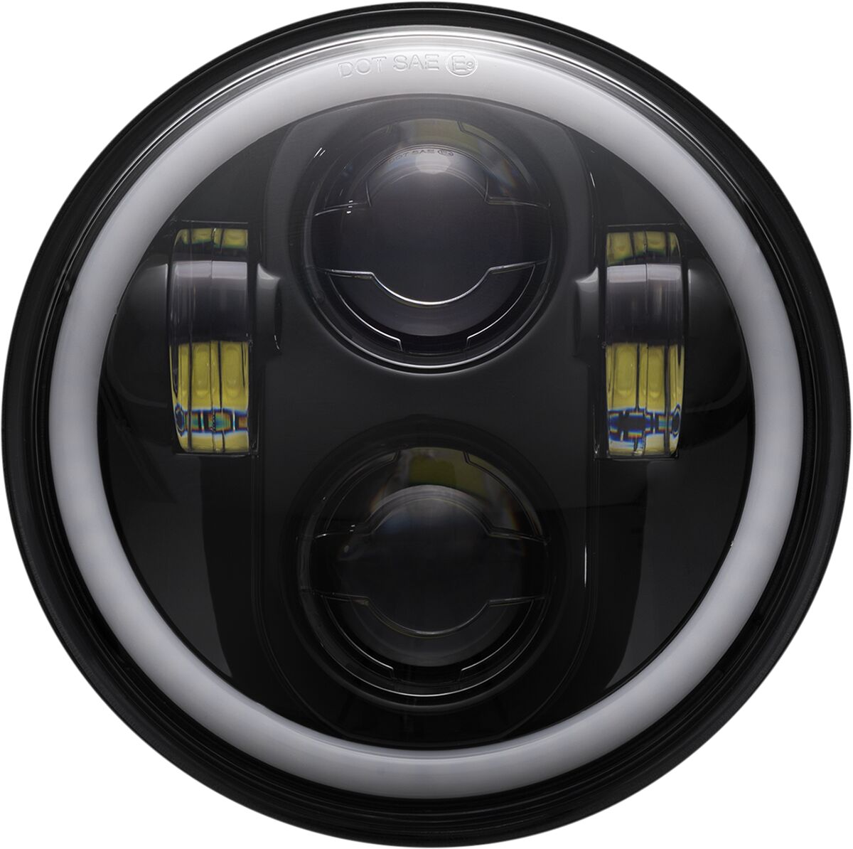 CUSTOM DYNAMICS 5.75 LED HEADLAMP WITH HALO - CD-575-H-B