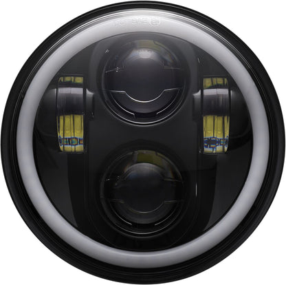 CUSTOM DYNAMICS 5.75 LED HEADLAMP WITH HALO - CD-575-H-B