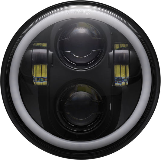 Custom Dynamics 5.75 LED Headlamp with HALO - CD-575-H-B