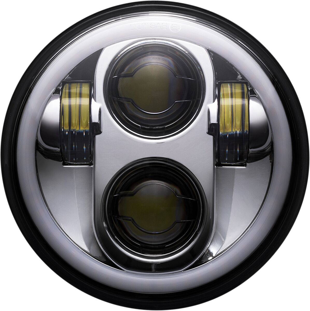 CUSTOM DYNAMICS 5.75 LED HEADLAMP WITH HALO - CD-575-H-C