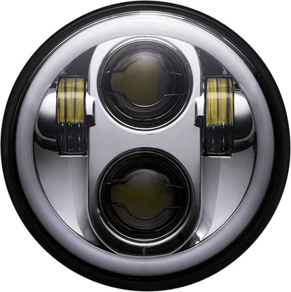 CUSTOM DYNAMICS 5.75 LED HEADLAMP WITH HALO - CD-575-H-C