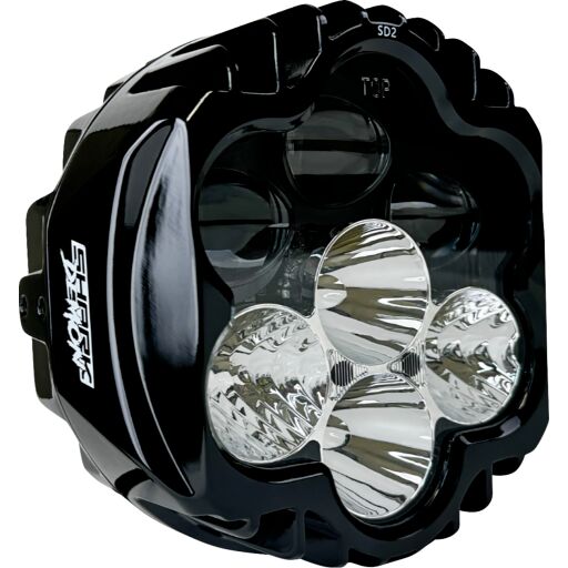 CUSTOM DYNAMICS HEADLIGHT SHARK DEMON LED PEDESTAL MT ECE SD2-PM-W-ECE