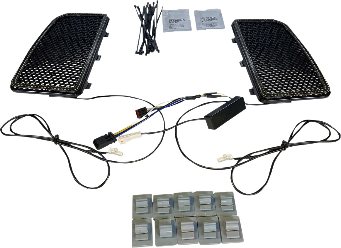 CUSTOM DYNAMICS LOWER FAIRING GRILL UPGRADE WI CD-LF-AW-B