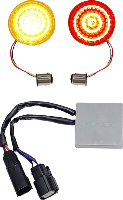 CUSTOM DYNAMICS SMART AMBER/RED 1157 TURN SIGN CD-STS-AR-57
