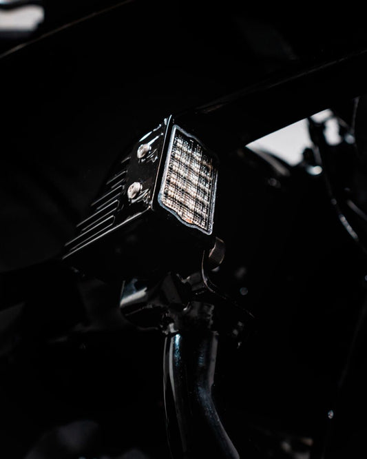 CUSTOM DYNAMICS ECE LOW RIDER ST PERF. LED FR. TURN SIGNALS G-BLK CD-LRST-ECE-FTS-B