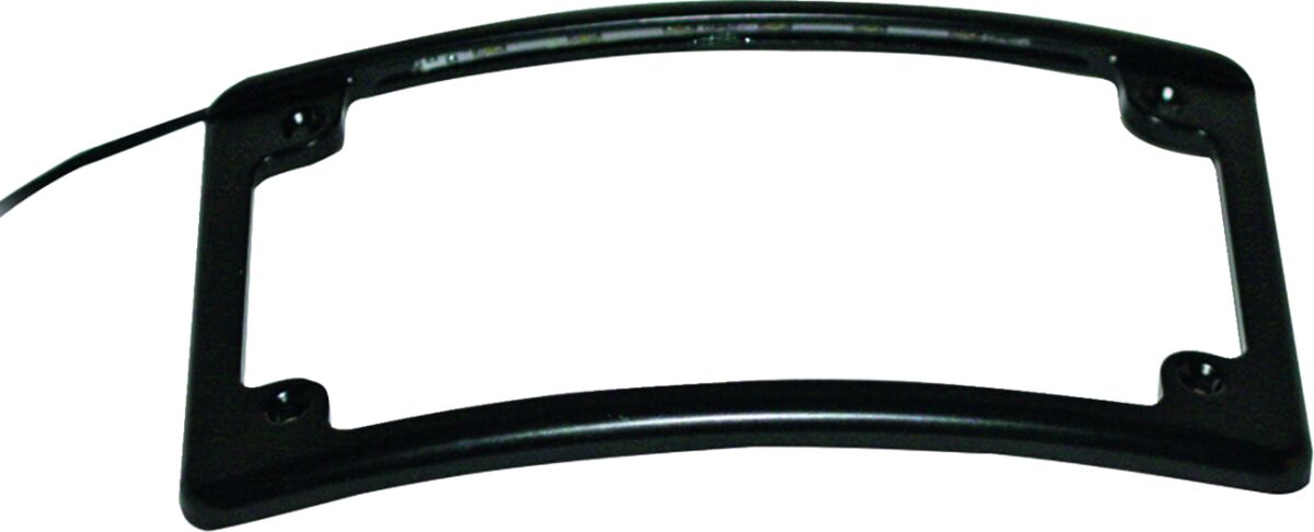 CUSTOM DYNAMICS RADIUS LICENSE PLATE FRAME LED ILLUMINATED LPF-RAD-B-LP
