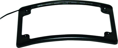 CUSTOM DYNAMICS RADIUS LICENSE PLATE FRAME LED ILLUMINATED LPF-RAD-B-LP