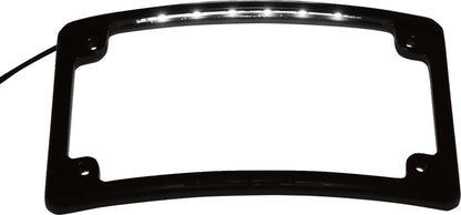 CUSTOM DYNAMICS RADIUS LICENSE PLATE FRAME LED ILLUMINATED LPF-RAD-B-LP