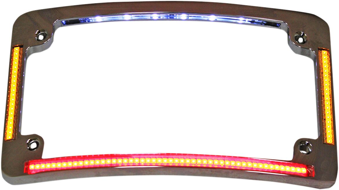 CUSTOM DYNAMICS ALL IN ONE LED CURVED LICENSE PLATE FRAME TF05-C