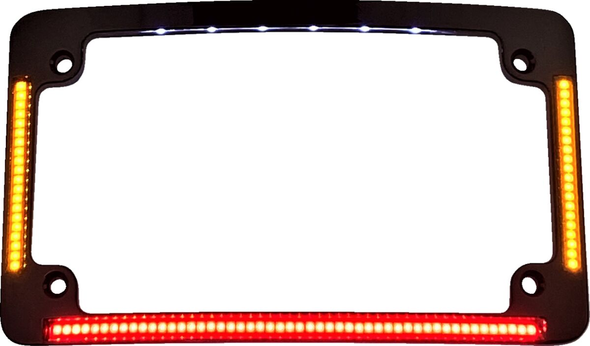 CUSTOM DYNAMICS ALL IN ONE LED CURVED LICENSE PLATE FRAME TF05-B