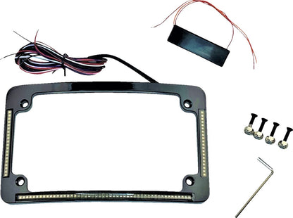 CUSTOM DYNAMICS ALL IN ONE LED CURVED LICENSE PLATE FRAME TF05-B