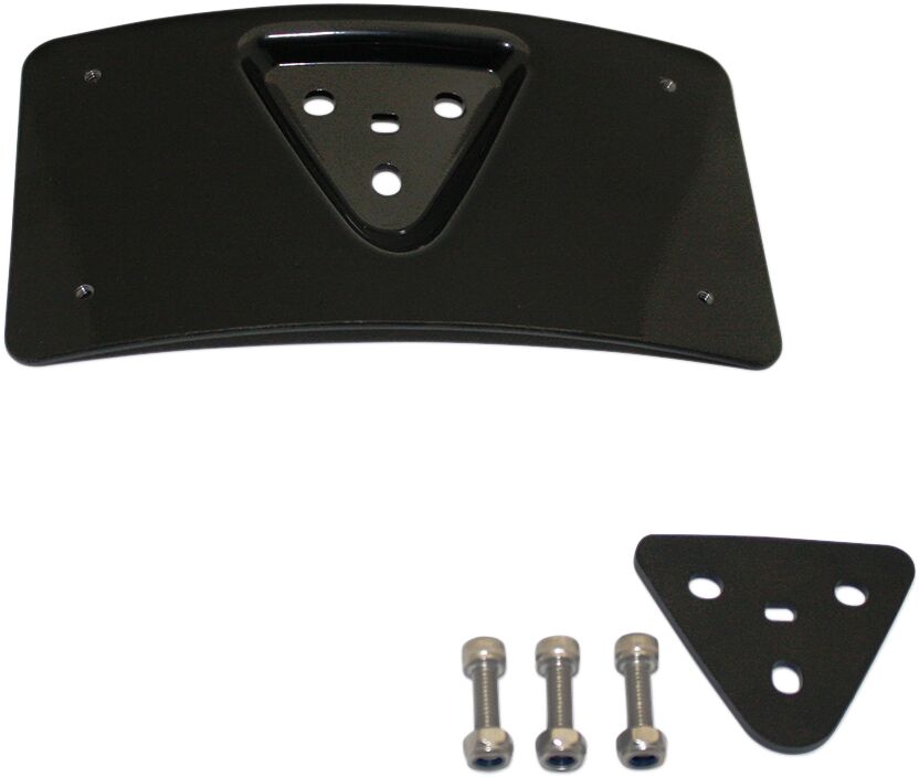 CUSTOM DYNAMICS MOUNT LICENSE PLATE RADIUS HORIZONTAL LAYDOWN BLACK CD-PFM-B