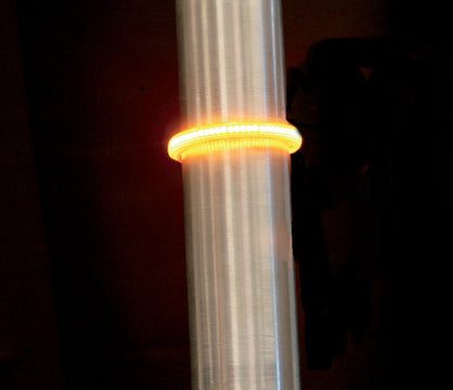 CUSTOM DYNAMICS LED FORK RINGS TRUWRAPZ 56MM AMBER/SMOKED TW56AS