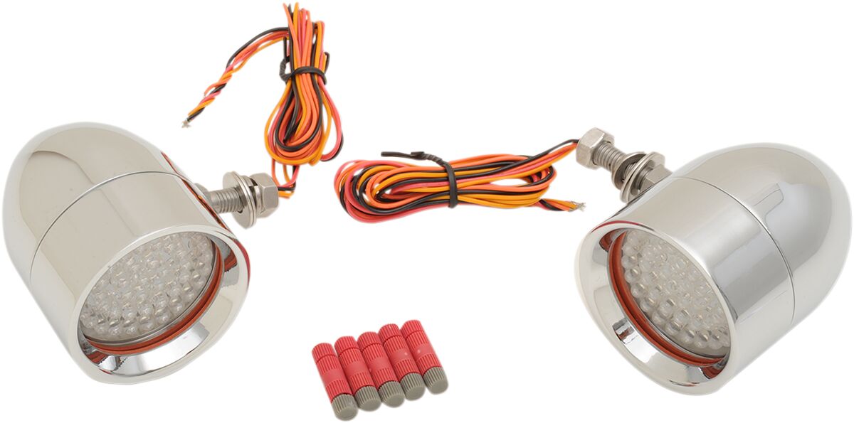 CUSTOM DYNAMICS BILLET BULLET CLUSTER BRAKE/TURN SIGNAL 48LEDs CDBB-15