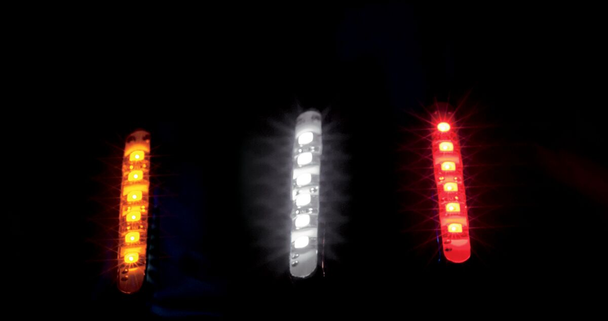 CUSTOM DYNAMICS MAGIC SPOTS - AMBER/GLOSS BLAC MS6AMBERB