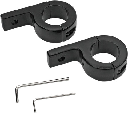 CUSTOM DYNAMICS 1.25 CLAMP - BLACK PAIR PB-125-B