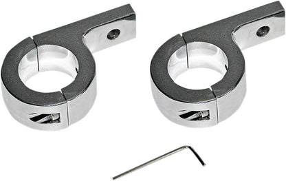 CUSTOM DYNAMICS 1.25 CLAMP - CHROME PAIR PB-125-C