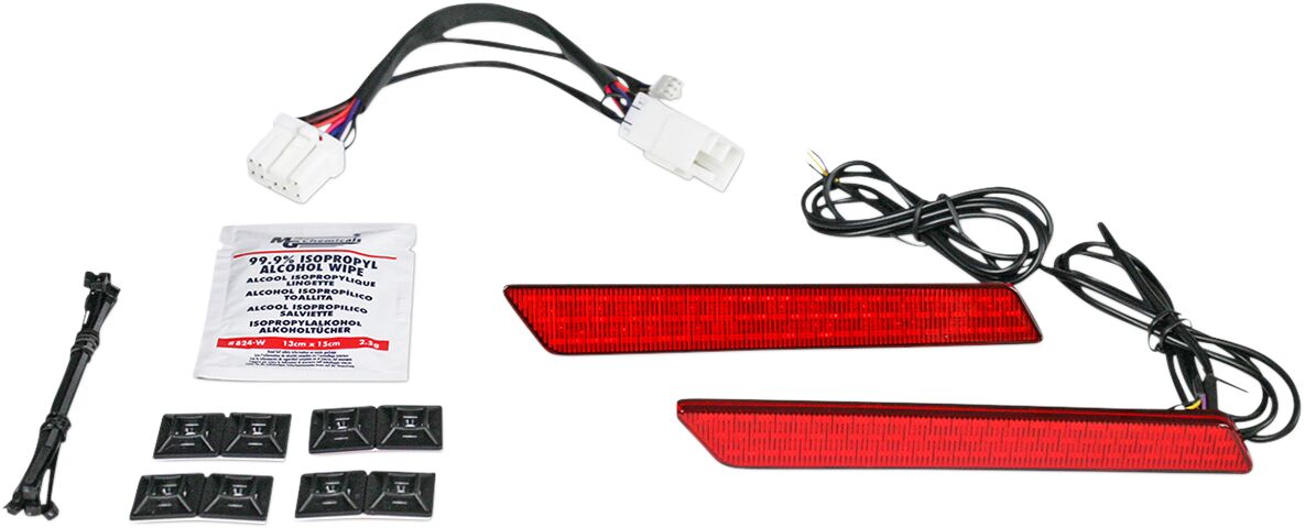 CUSTOM DYNAMICS LIGHT SBAG LTCH 97-13 RED CD-LATCH-HD-R
