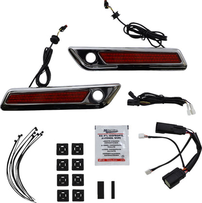 CUSTOM DYNAMICS LIGHT SBAG HNGE RED/CHR CD-SBL-BCM-RC