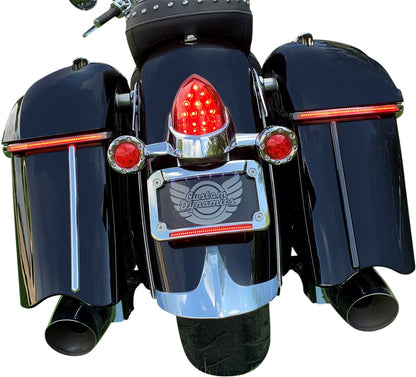 CUSTOM DYNAMICS LIGHT LOW PROFILE SADDLBAG RED INDIAN CD-IND-SPR-V2-R