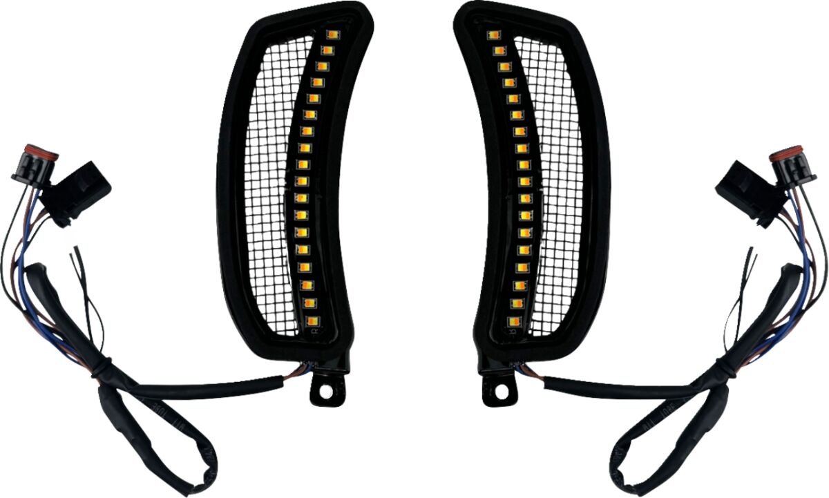 CUSTOM DYNAMICS LIGHTS FAIRING VENT AMBER/WHITE CD-LRST-VENT-B