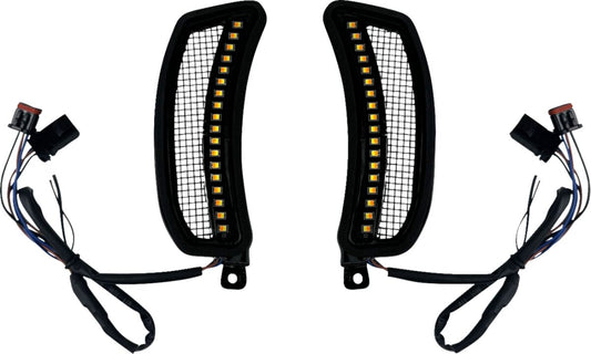 CUSTOM DYNAMICS LIGHTS FAIRING VENT AMBER/WHITE CD-LRST-VENT-B