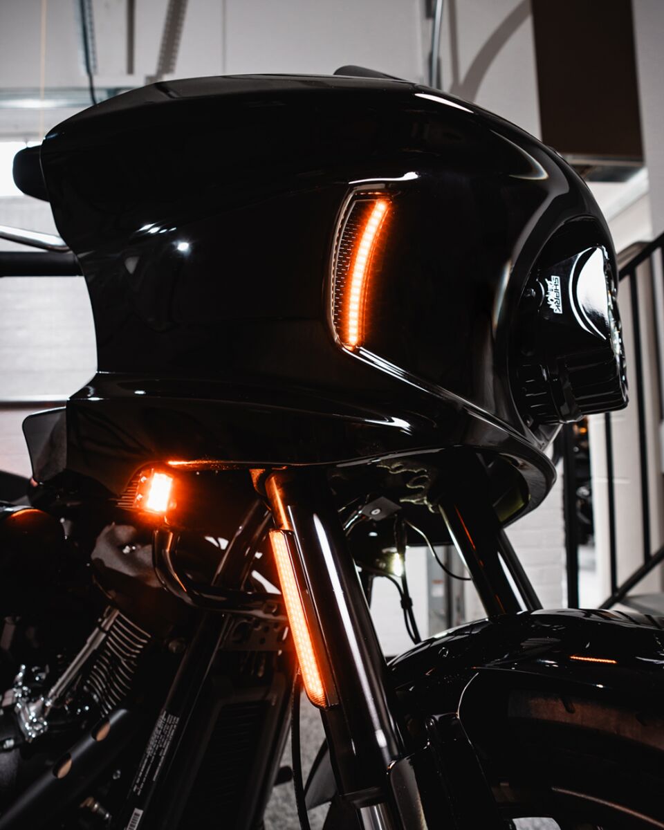 CUSTOM DYNAMICS LIGHTS FAIRING VENT AMBER/WHITE CD-LRST-VENT-B