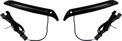 CUSTOM DYNAMICS ECE LOW RIDER ST LED WINDSHIELD TRIM GLOSS G-BLK CD-LRST-ECE-WT-B