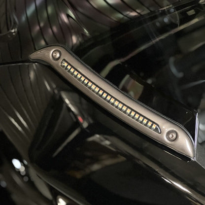 CUSTOM DYNAMICS ECE LOW RIDER ST LED WINDSHIELD TRIM GLOSS G-BLK CD-LRST-ECE-WT-B