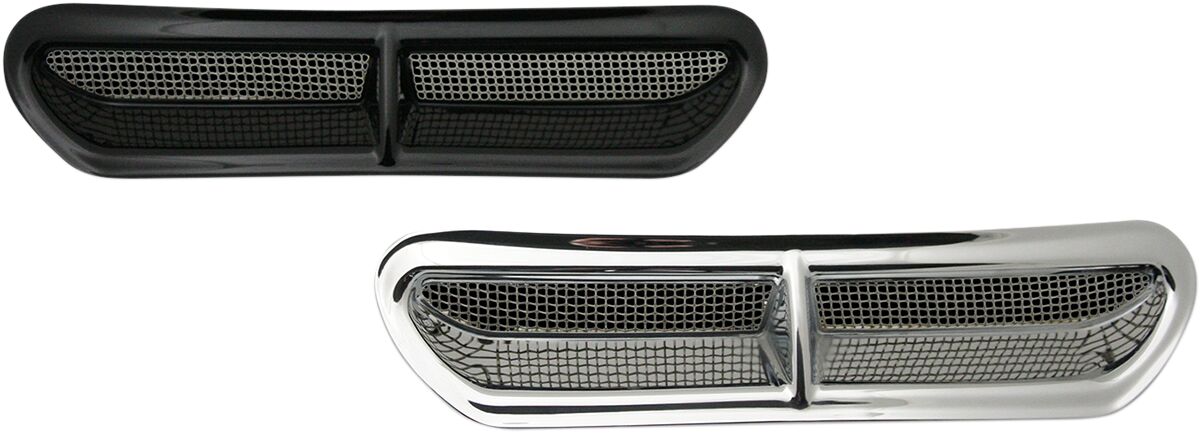 CUSTOM DYNAMICS FAIRING VENT COVER STAINLESS STEEL MESH HD-VENT-INSER-B