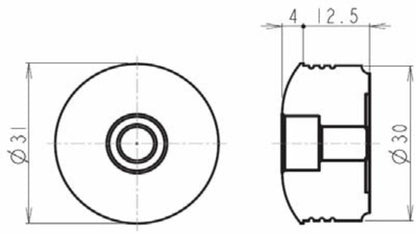 DAYTONA BAR END PLUG BLACK 81228