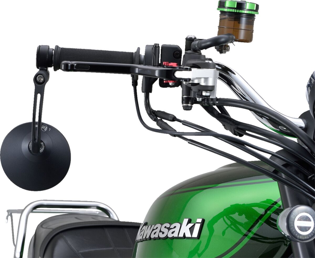 DAYTONA Bar End D-Mirror 3" Aluminium Round Excentric 89428