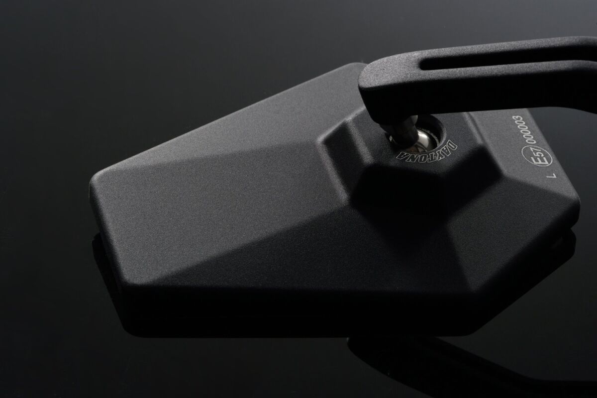 DAYTONA Bar End D-Mirror 4" Aluminium Hexagon 89430