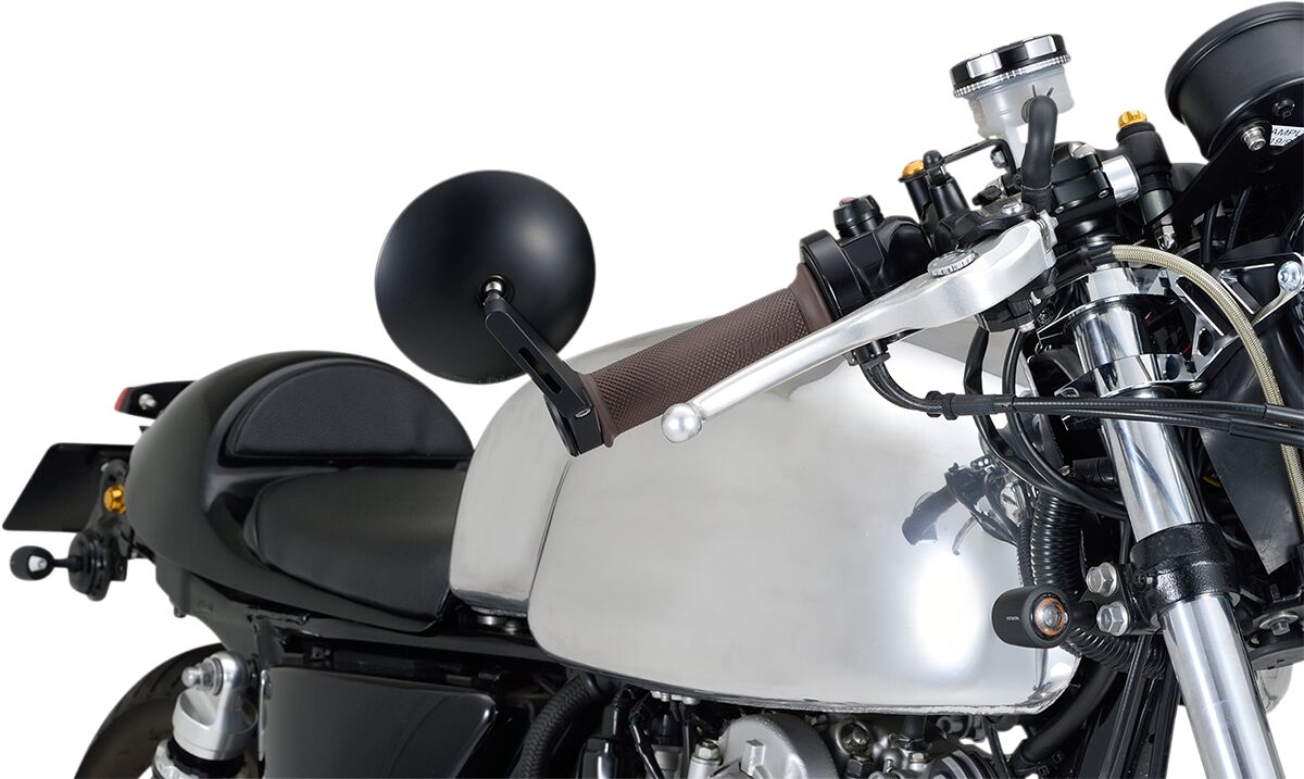 DAYTONA Bar End D-Mirror 9" ABS (Short) Pair 89813