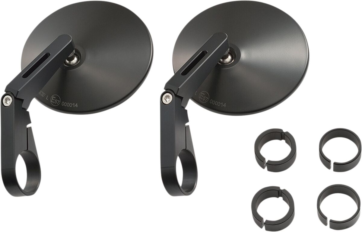 DAYTONA Bar End D-Mirror 10" ABS (Short) Pair 89816