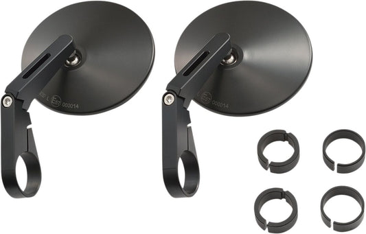 DAYTONA Bar End D-Mirror 10" ABS (Short) Pair 89816