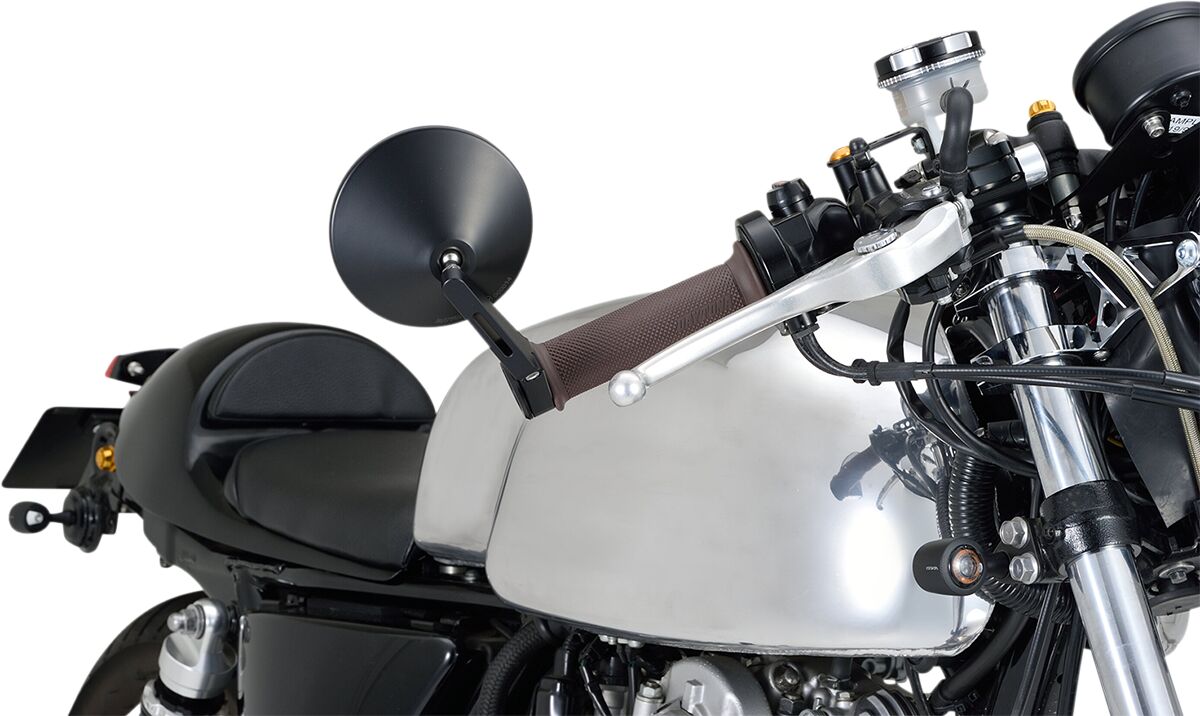 DAYTONA Bar End D-Mirror 10" ABS (Short) Pair 89816