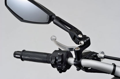 DAYTONA Handlebar D-Mirror 12" Aluminium ABS Diamond (Left) 80721