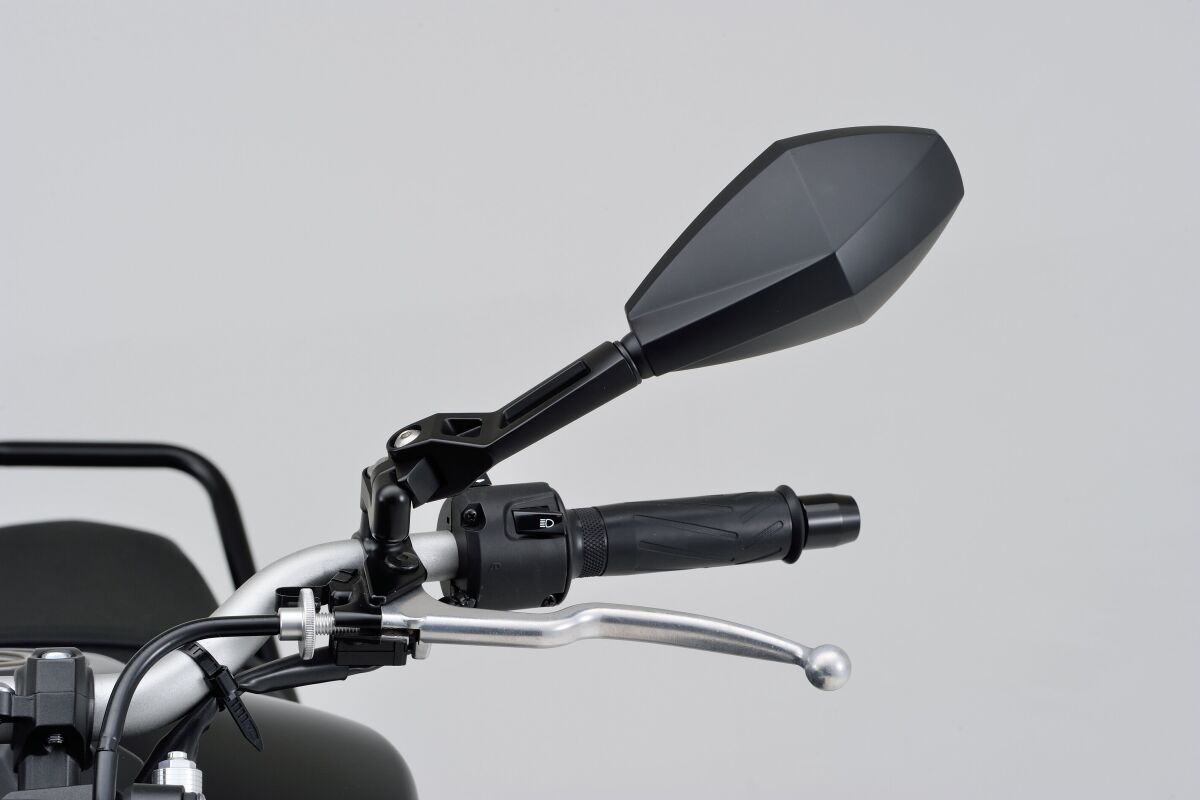 DAYTONA Handlebar D-Mirror 12" Aluminium ABS Diamond (Left) 80721