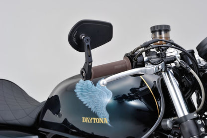 DAYTONA Bar End D-Mirror 15" Flat (Short) 80799