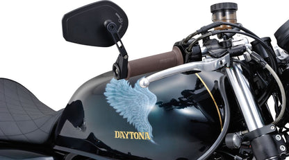 DAYTONA Bar End D-Mirror 15" Flat (Short) 80799